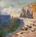 La playa y la Falaise d Amont Claude Monet